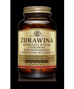 Solgar Żurawina - ekstrakt 400 mg z dodatkiem witaminy C - 60 kapsułek