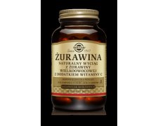 Solgar Żurawina - ekstrakt 400 mg z dodatkiem witaminy C