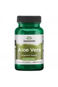 SWANSON Aloe Vera (ALOES) odpowiednik 5g żelu z liści - 100 kapsułek