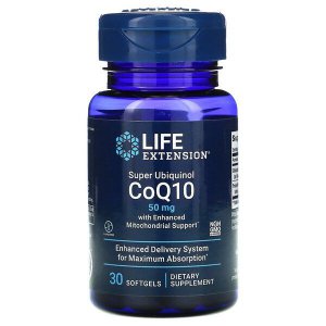 Life Extension Super Ubiquinol CoQ10 with Enhanced Mitochondrial Support 50mg - koenzym Q10
