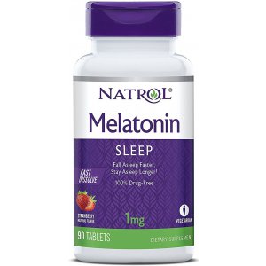 Natrol Melatonin Fast Dissolve, 1mg Melatonina szybkie wchłanianie