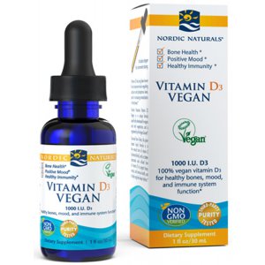 Nordic Naturals Witamina D3 Vegan, 1000 IU