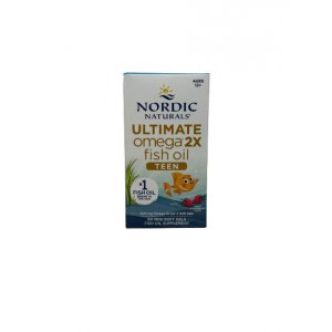 Nordic Naturals Ultimate Omega 2X Fish Oil TEEN, truskawkowy 