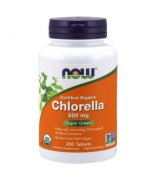 NOW Chlorella organiczna certyfikowana 500mg - 200 tabletek