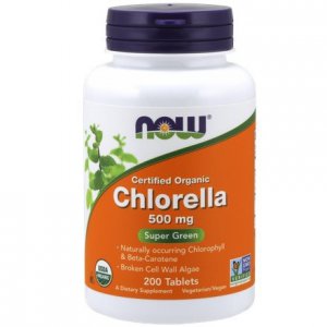 NOW FOODS Chlorella organiczna certyfikowana 500mg