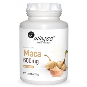 Aliness Maca ekstrakt 10:1 600mg (korzeń maca)