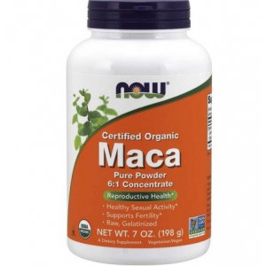 NOW FOODS korzeń Maca 6:1 Concentrate Pure Powder 198g - skoncentrowany proszek dla poprawy potencji