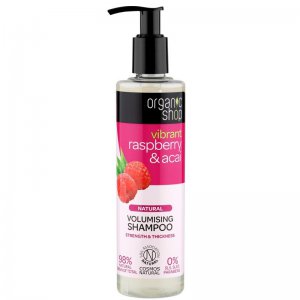 Organic Shop, ESTONIA Szampon objętość organiczna Malina i Acai 280ml