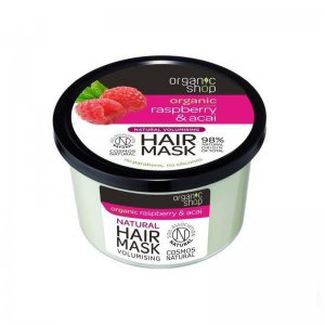 ORGANIC SHOP, ESTONIA Organic Shop Maska do włosów Malina & Acai 250ml