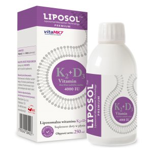 Liposol Liposomalna naturalna Witamina K2 + D3 4000 w płynie