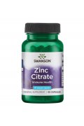 SWANSON Cytrynian cynku 30mg - 60 kapsułek