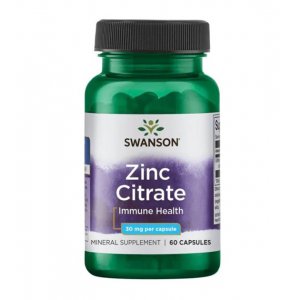 SWANSON Cytrynian cynku 30mg