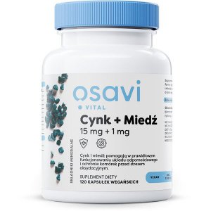 Osavi Cynk + Miedź 15mg + 1mg 