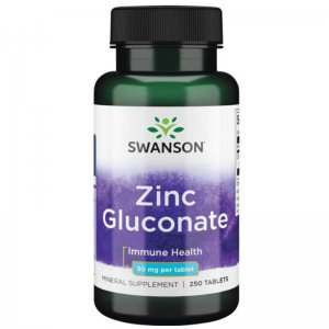SWANSON Cynk (glukonian) 30mg