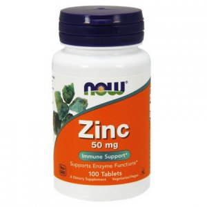 NOW FOODS Glukonian cynku 50mg