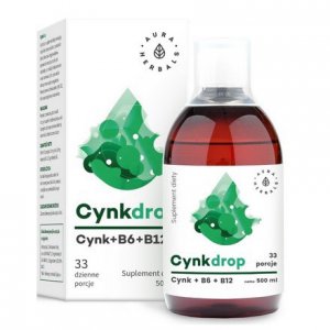 AURA HERBALS Cynk w płynie 500 ml