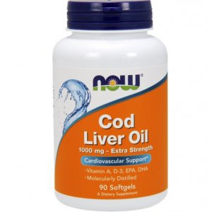 NOW FOODS Cod Liver Oil (Tran) 1000mg Extra Strength