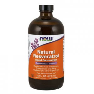 NOW Natural Resveratrol Liquid Concentrate 473ml (Wzmocnienie organizmu) 