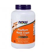 NOW FOODS Psyllium Husk 700mg ( babka płesznik, pektyna jabłkowa) - 180 kapsułek