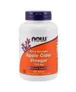 NOW FOODS Apple Cider (Ocet jabłkowy) Extra Strength 750mg - 180 tabletek