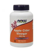 NOW Apple Cider Vinegar (Ocet jabłkowy) 450mg - 180 kapsułek