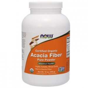 NOW FOODS Acacia Fiber Organic Powder - proszek