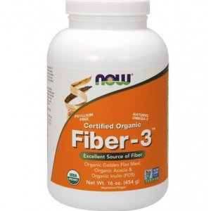 NOW FOODS Fiber-3 Błonnik certyfikowany organiczny 454g