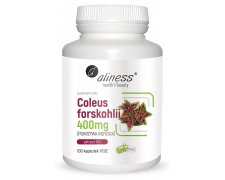 Aliness Coleus forskohlii 10% 400mg (pokrzywa indyjska) VEGE