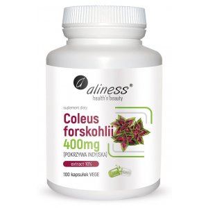 Aliness  Coleus forskohlii 10% 400mg (pokrzywa indyjska) VEGE
