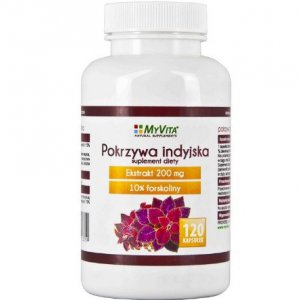 MYVITA Pokrzywa indyjska 200mg (10% forskoliny)