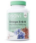 Osavi Omega 3-6-9 Olej Lniany, 1000mg - 120 miękkich kapsułek