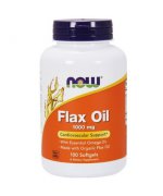 NOW FOODS Flax Oil (Olej lniany) 1000mg - 100 kapsułek