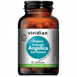 VIRIDIAN Organic Icelandic Angelica leaf extract - ekstrakt z liści arcydzięgla 