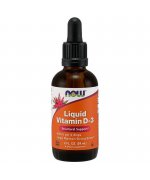 NOW FOODS Witamina D3 w płynie 400iu 59 ml - Krople 59ml