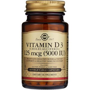 Solgar Witamina D3 5000 125 mcg (kapsułki roślinne)