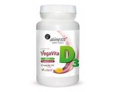 Aliness Naturalna witamina D3 z alg VEGAN 2000 j.m