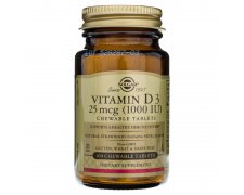 Solgar Witamina D3 1000 IU (25 µg) - 100 tabletek do ssania