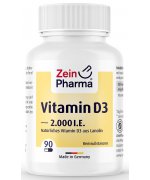 Zein Pharma Vitamin D3, 2000IU - 90 kapsułek 