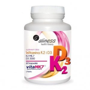 ALINESS Witamina D3 + K2 100ug