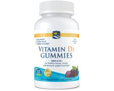 Nordic Naturals Witamina D3 Gummies, 1000 IU owoce leśne
