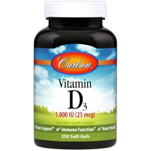 Carlson Labs Vitamin D3, 1000 IU Witamina D3 