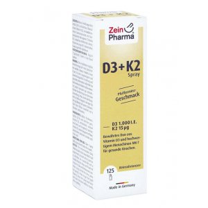 Zein Phrma Vitamin D3 + K2 Spray, Peppermint witamina D3 i K2