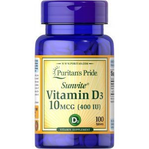 Puritan's Pride Witamina D3 400IU 