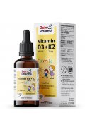Zein Pharma Vitamin D3 + K2 Family Drops - 20 ml.