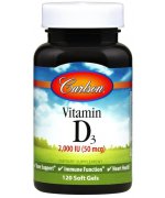 Carlson Labs Vitamin D3, 2000 IU Witamina D3 - 120 kapsułek