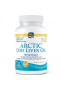 Nordic naturals arctic codliver oil tran 750mg kapsułki o smaku cytrynowym - 90 kapsułek miękkich