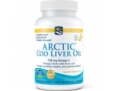Nordic naturals arctic codliver oil tran 750mg kapsułki o smaku cytrynowym
