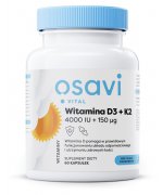 Osavi Witamina D3 + K2, 4000IU + 150mcg - 60 kapsułek