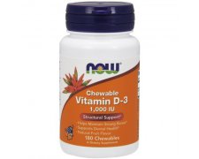 NOW FOODS Witamina D-3 1000 IU tabletki do ssania