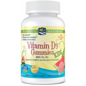 Nordic Naturals Witamina D3 Gummies Kids, 400 IU arbuz
